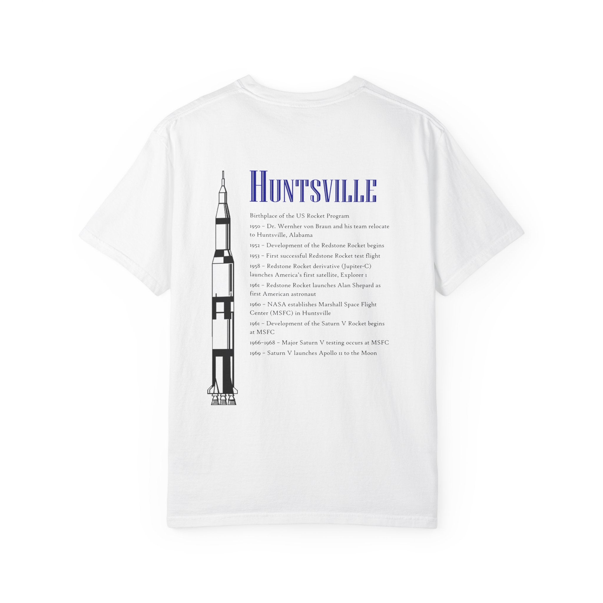 Huntsville Space Exploration T-Shirt, Unisex Tee, Gift for Space Lovers, NASA Fan Apparel, Graphic Tee for All Occasions