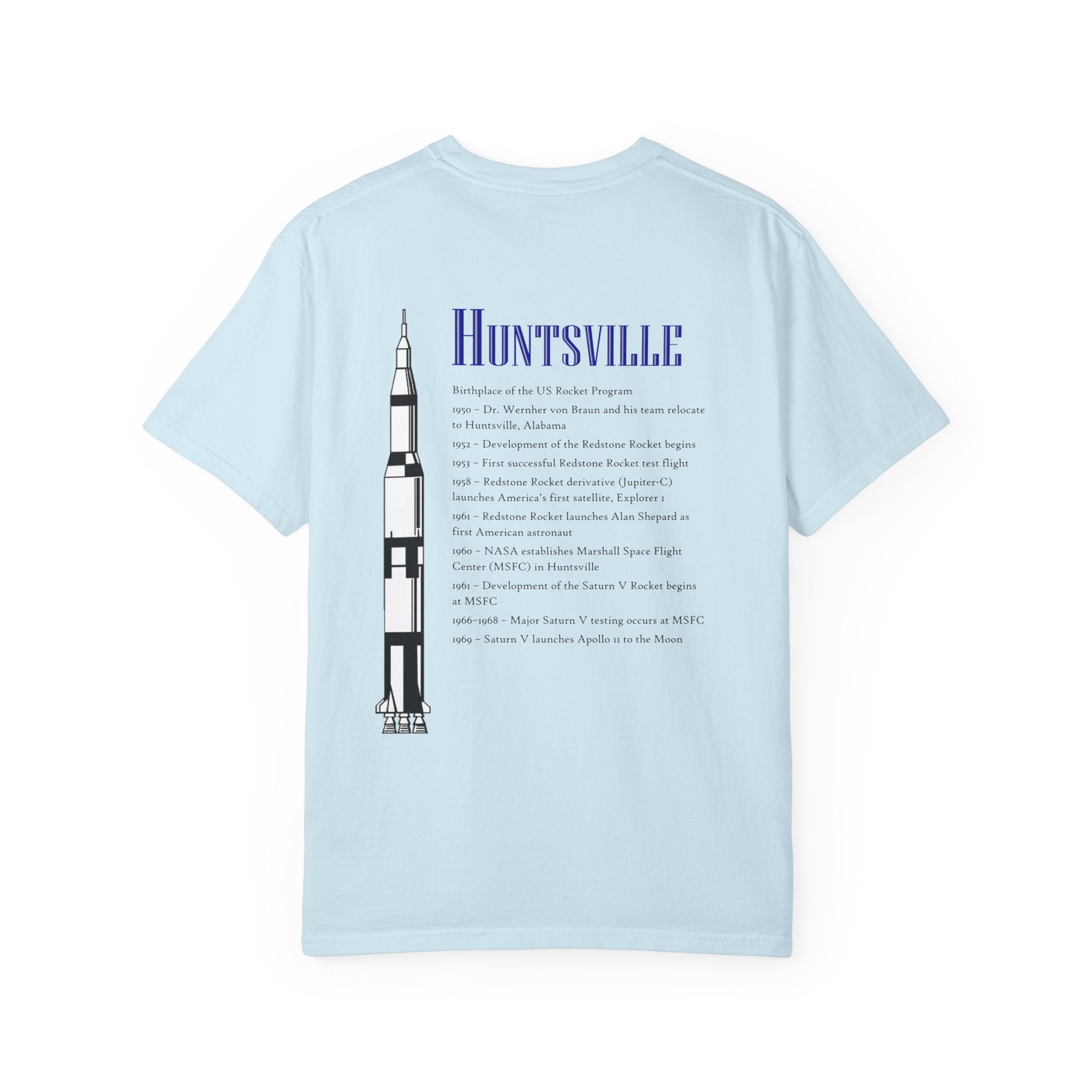Huntsville Space Exploration T-Shirt, Unisex Tee, Gift for Space Lovers, NASA Fan Apparel, Graphic Tee for All Occasions